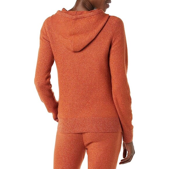 Caramel Soft Touch Hooded Pullover Sweater Sz M - Picture 2 of 6